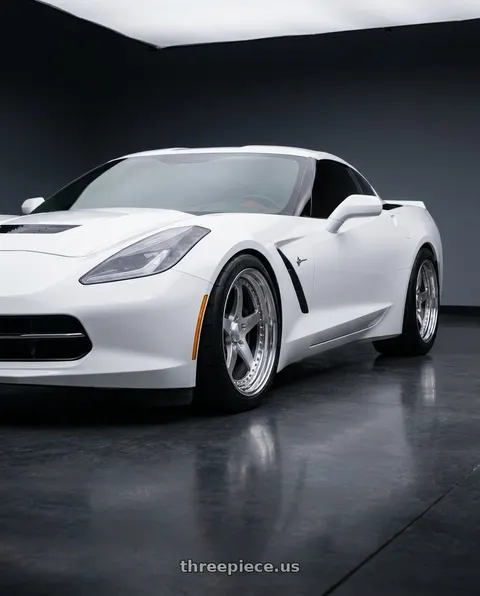 2019 Chevrolet Corvette Stingray with CCW SA50 5x120.65 19x9.5 +48 Polished wheels