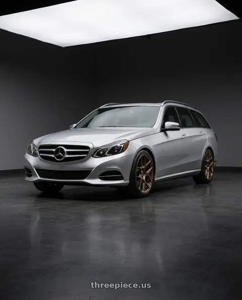 2013 Mercedes-Benz E300 with MRR FS1 5x112 18x8.5  +35 Gloss Bronze wheels