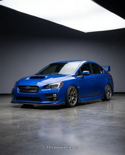 2017 Subaru WRX STI with WedsSport TC105X 5x114.3 18x9.5+35 EJ Titan Face: R wheels
