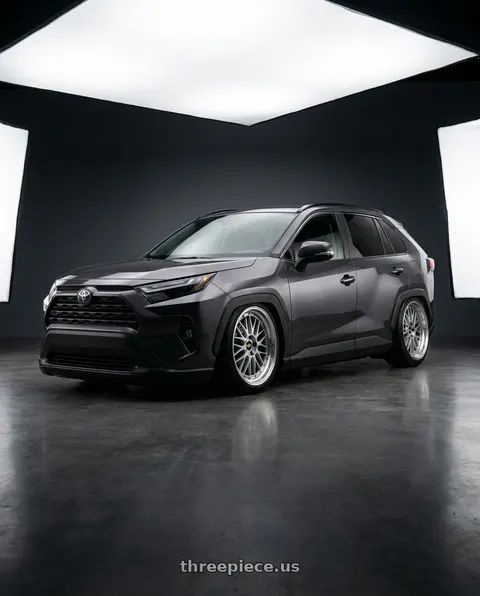2022 Toyota RAV4 with BBS LM 5x114.3 20x10.0+38 Diamond Silver wheels