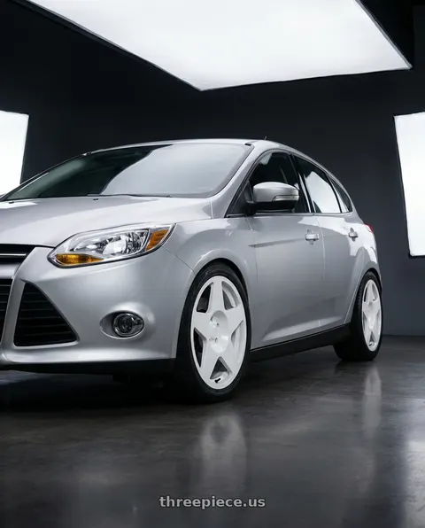 2011 Ford Focus with fifteen52 TARMAC 4x108 17x7.5 +42 RALLY WHITE (GLOSS WHITE) wheels