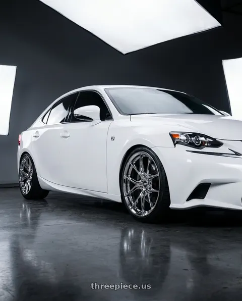 2015 Lexus IS350 F Sport with ESR Wheels RF2 5x114.3 18x9.5 +35 Vacuum Chrome wheels