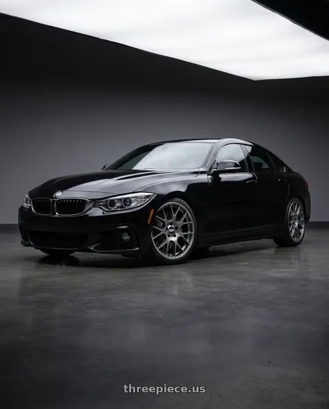 2019 BMW 430i Gran Coupe with BBS CH-R 5x120 18x9 +44 Satin Titanium Polished Rim Protector wheels