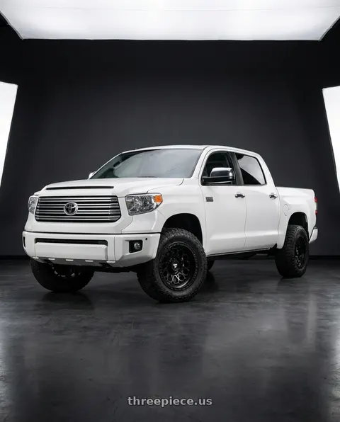 2016 Toyota Tundra Platinum with Fittipaldi Offroad FT101SB 5x150 20x9 +18 Satin Black wheels