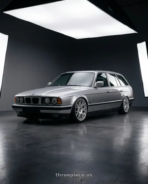 1994 Bmw 520i touring with BBS CH-R 5x130 19x8.5 +51 Brilliant Silver Polished Rim Protector wheels