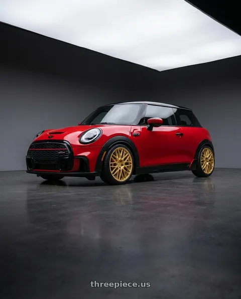 2024 Mini Cooper John Cooper Works with Motegi MR153 CM10 5X112 18X8.5 +45 RALLY GOLD wheels