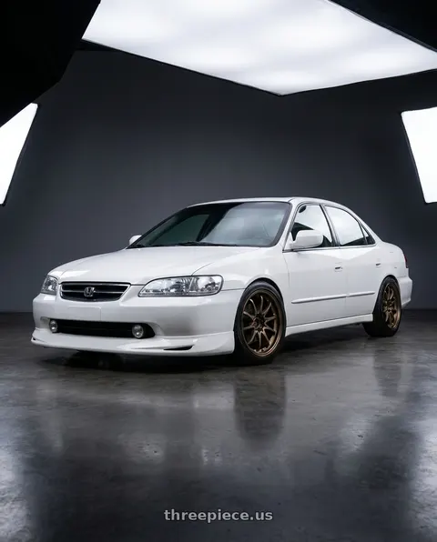 2001 Honda Accord with Volk Racing CE28N 5x114.3 18x8.5 +30 BRONZE wheels