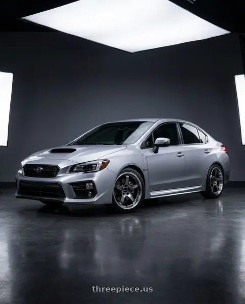 2018 Subaru WRX with Advan Racing GT BEYOND 5x114.3 18x8.5 +37 MACHINING & HYPER PLATINUM BLACK wheels