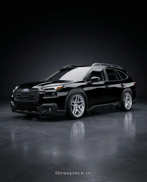 2026 Subaru Outback with Kansei K15H Astro 5x114.3 19x9.5 22 Hyper Silver wheels