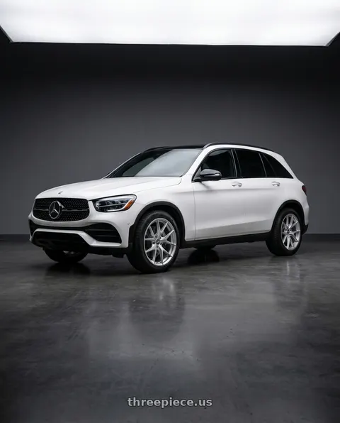 2022 Mercedes-Benz GLC300 with ESR Wheels FORGETECH SERIES RF2 5x100 18x8.5 +30 Hyper Silver wheels