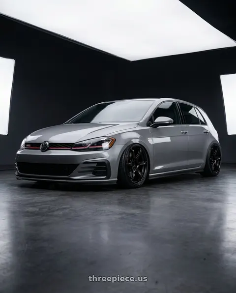 2019 Volkswagen GTI with Advan RGIII 5x112 19x8.5+45 Gloss Black wheels
