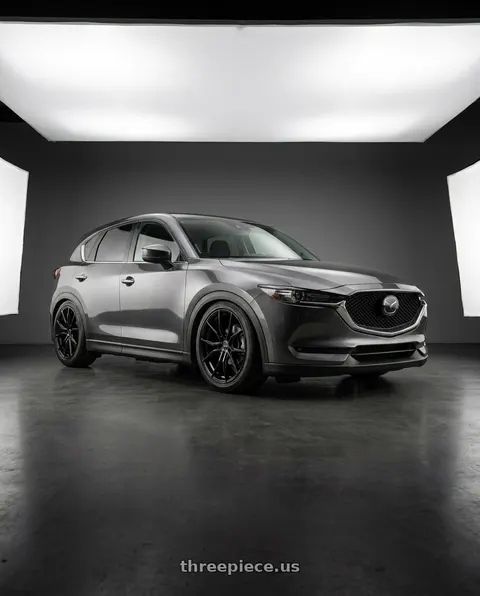 2020 Mazda CX-5 with Advanti Racing 80B Hybris 5X112 19x8.5 +35 Gloss Black wheels