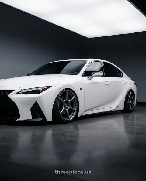 2024 Lexus IS350 with Kansei K11G Tandem 5x114.3 19x9.5 12 Gunmetal wheels