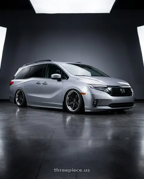 2024 Honda Odyssey with Work Zeast St1 5x120 20x8+38 H Disk Matte Black wheels