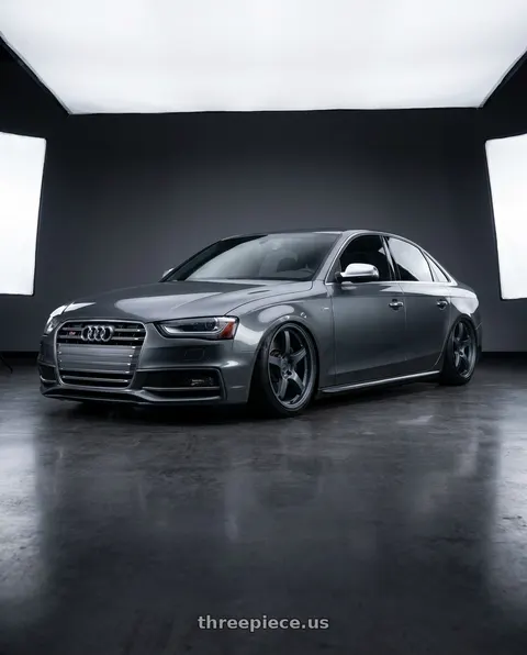 2015 Audi S4 with Gram Lights 57CR 5x112 19x9.5+45 Gunblue II wheels