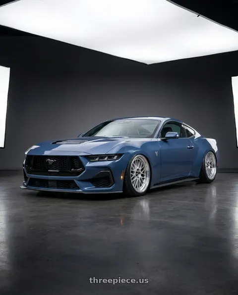 2025 Ford Mustang Dark Horse with BBS LM 5x114.3 19x9.0+38 Diamond Silver wheels