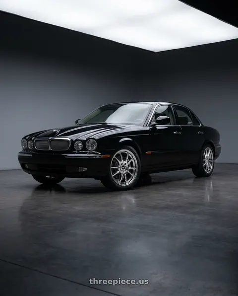 2008 Jaguar XJ8 with Motiv 436C 5X108/5X112 20x8.5 +40 Chrome Plated wheels