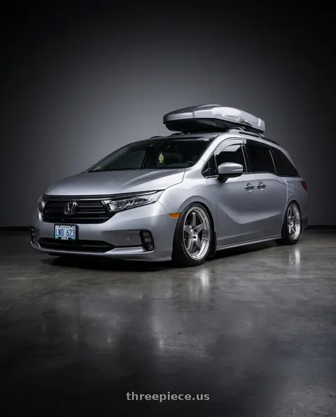 2024 Honda Odyssey with SSR Professor SP4 5x120 20X7.5 30 SL Disk Titan Silver wheels