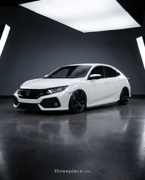 2019 Honda Civic with Advan RGIII 5x114.3 19x10.5+15 Gloss Black wheels