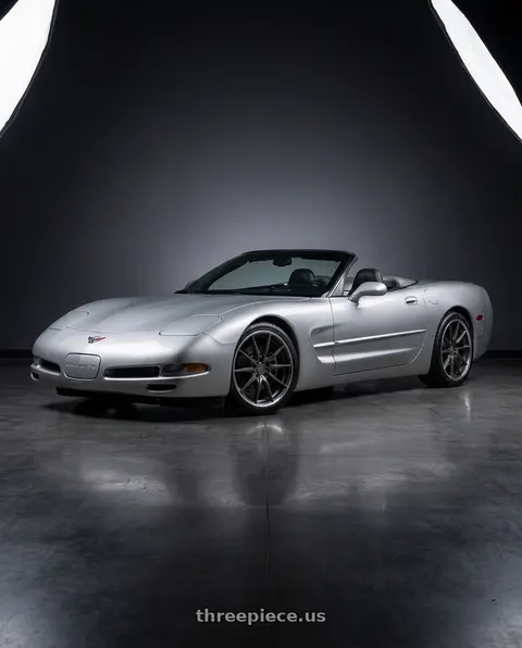 2000 Chevrolet Corvette with XO VERONA 5X120.65 19X9 +50 MATTE GUNMETAL wheels