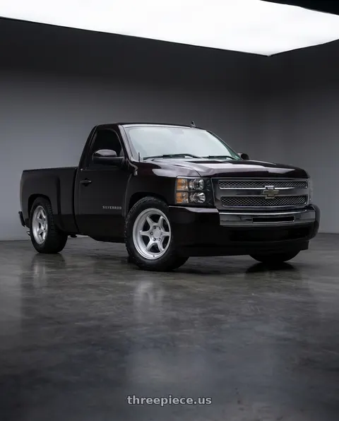 2008 Chevrolet Silverado 1500 with Black Rhino SHOGUN 6X139.7 17X9 -38 HYPER SILVER wheels