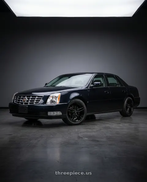 2005 Cadillac DeVille with American Racing AR907 5X115 16X7 +40 GLOSS BLACK wheels