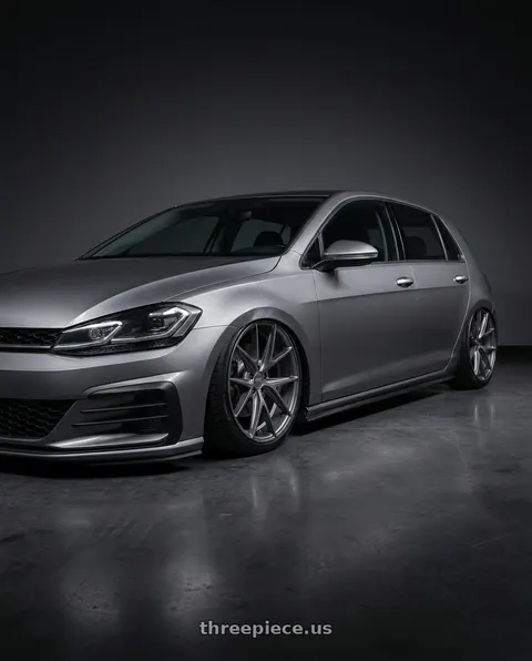 2019 Volkswagen GTI with Niche 1PC M116 MISANO 5X112 19X9.5 +50 MATTE GUN METAL wheels