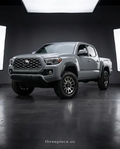 2021 Toyota Tacoma TRD Sport with Method Race Wheels 305MB NV 6x139.7 17x8.5 +0 MACHINED - MATTE BLACK LIP wheels