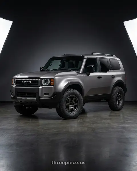 2026 Toyota Land Cruiser with Gram Lights 57DR-X 6x139.7 18x8.0+36 Super Dark Gunmetal AXZ wheels