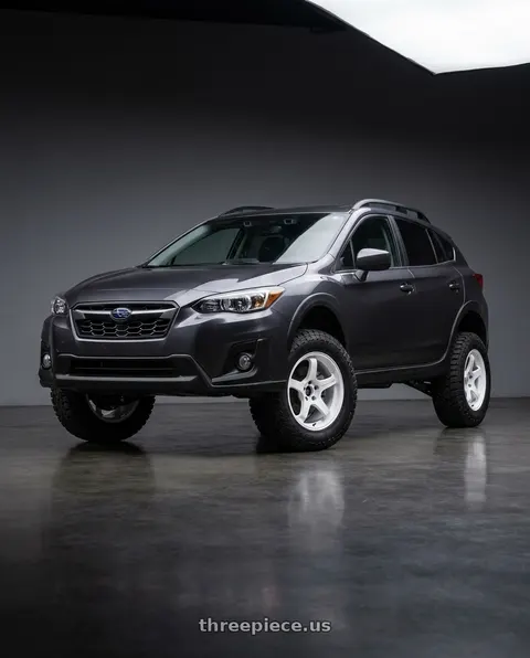 2018 Subaru Crosstrek with Advan Racing GT BEYOND 5x100 18x9.5 +45 RACING WHITE wheels
