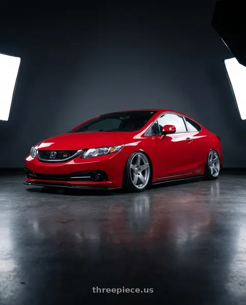2015 Honda Civic Si with Ssr Gtv01 5x114.3 18x8+35  GLARE SILVER wheels
