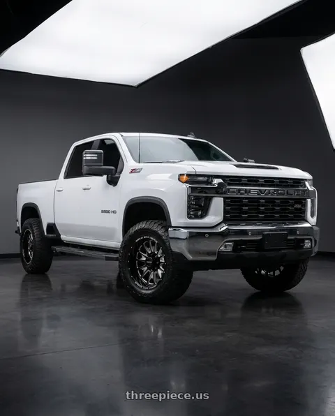 2023 Chevrolet Silverado 2500 HD with WELD Off-Road Scorch 8x180 20x9 +20 Gloss Black/Milled wheels