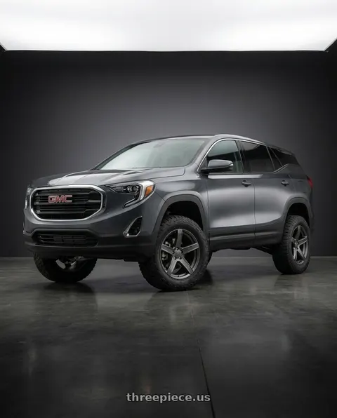 2019 GMC Terrain with OE Wheels DG22 5x115 20x9.5+18 Satin Gunmetal wheels