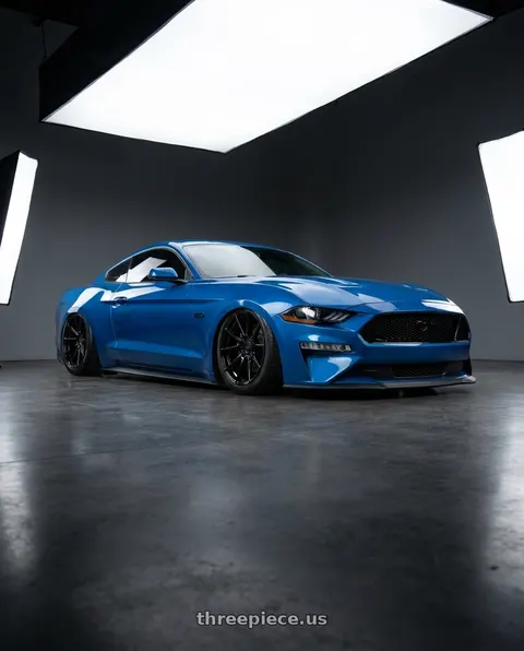 2022 Ford Mustang GT with Avant Garde Wheels M520R 5X114.3 19x9.5 +40 Gloss Black wheels