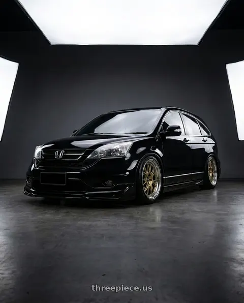 2011 Honda CR-V with Advan Racing R6 5x114.3 20x9.0 +42 MACHINING & RACING HYPER BLACK wheels