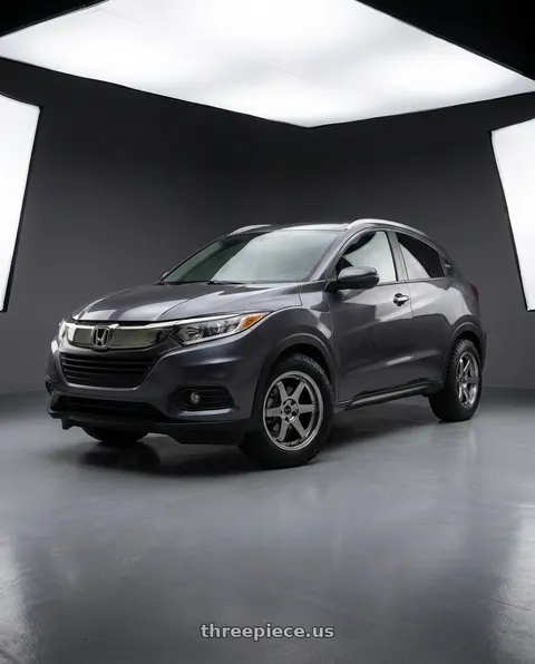 2020 Honda HR-V with Vors TR37 5x114.3 17x8 +35 Hyper Black wheels