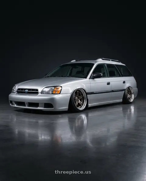 2002 Subaru Legacy with SSR Professor SPX STD 5X100 18X7+6 HP Disk High Metal Bronze wheels