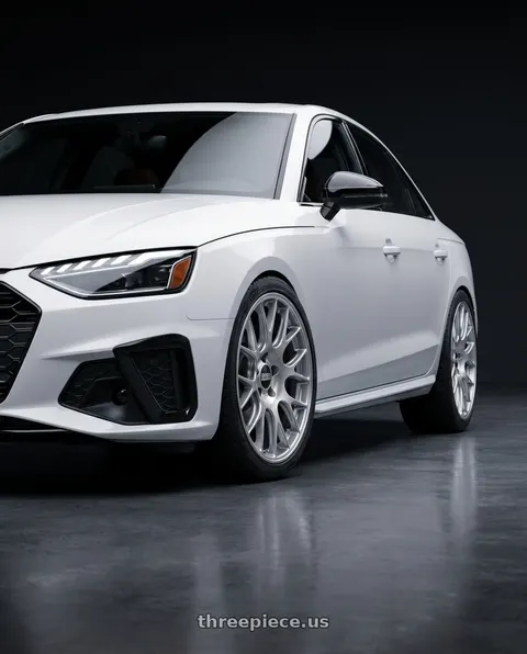 2020 Audi S4 with BBS CH-R 5x112 20x8.5 +40 Brilliant Silver Polished Rim Protector wheels