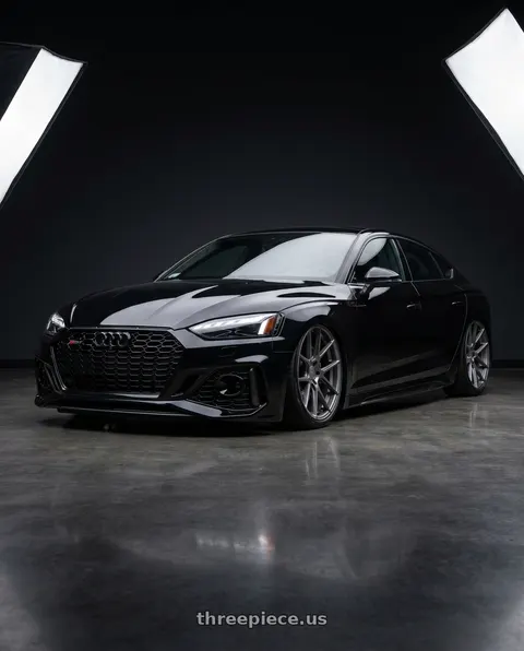 2022 Audi RS5 with Avant Garde Wheels M510 5X112 20x10 +25 Dolphin Grey wheels