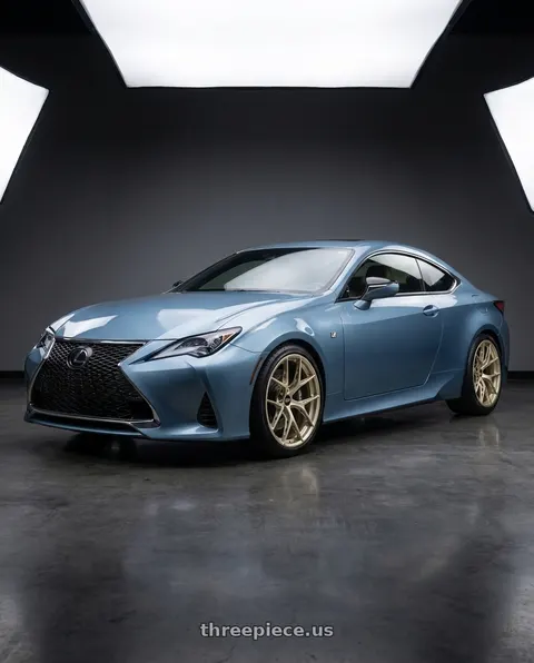 2020 Lexus RC300 with BBS FI-R 5x130 21x11.5 +60 White Gold wheels