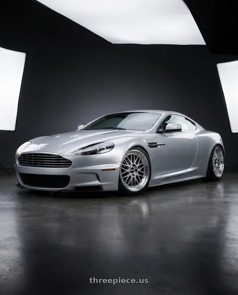 2009 Aston Martin DBS with BBS LM 5x114.3 18x8.0+40 Diamond Silver wheels