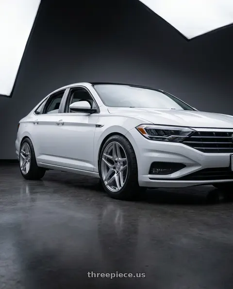 2026 Volkswagen Jetta with Kansei K15H Astro 5x114.3 18x9.5 22 Hyper Silver wheels