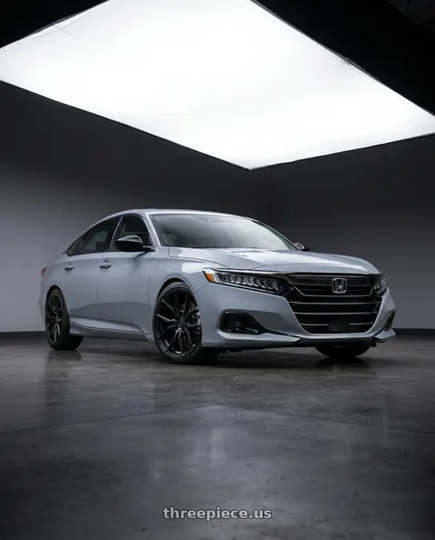 2021 Honda Accord EX-L with Aodhan AFF1 5x114.3 20x9+32 Matte Black wheels