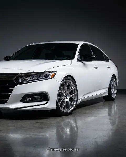 2020 Honda Accord Sport with Enkei Raijin 5x114.3 18x8+45 Hyper Silver wheels