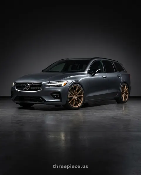 2020 Volvo V60 with MRR GF26 5x108 20x9 +38 Bronze wheels