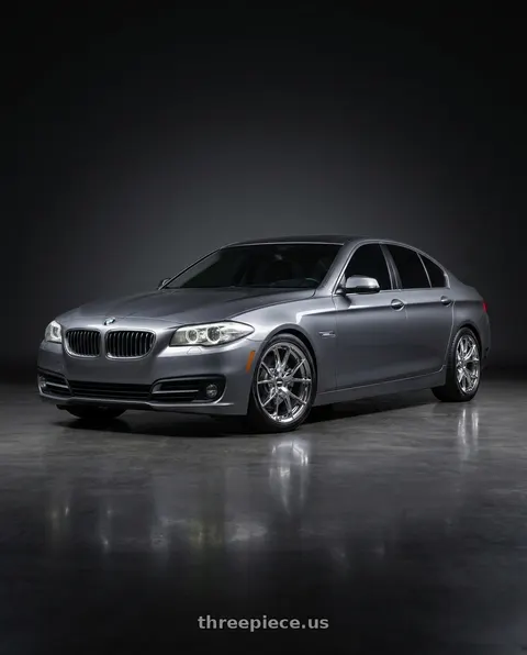 2016 BMW 528i with ESR Wheels RF2 5x120 18x9.5 +35 Chrome wheels