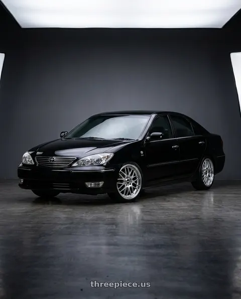 2005 Toyota Camry with BBS RS-GT 5x112 19x8.5+30 Diamond Silver wheels