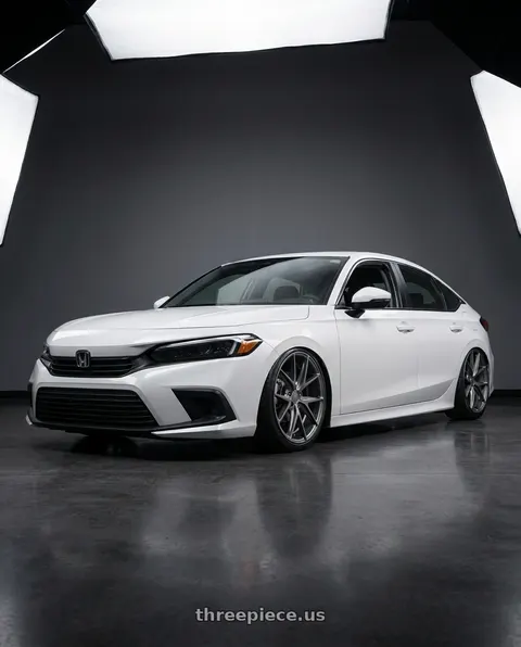 2024 Honda Civic with Niche 1PC M116 MISANO 5X114.3 18X8 +40 MATTE GUN METAL wheels