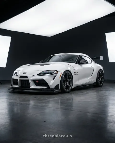 2025 Toyota GR Supra with Advan Racing TC4 5x114.3 18x9.0 +25 BLACK GUNMETALLIC & RING wheels