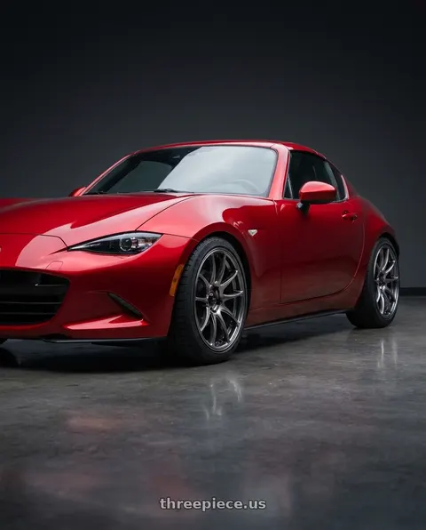 2024 Mazda MX-5 Miata with Vors TR4 4x100/4x114.3 17x8  +35 Hyper Black wheels